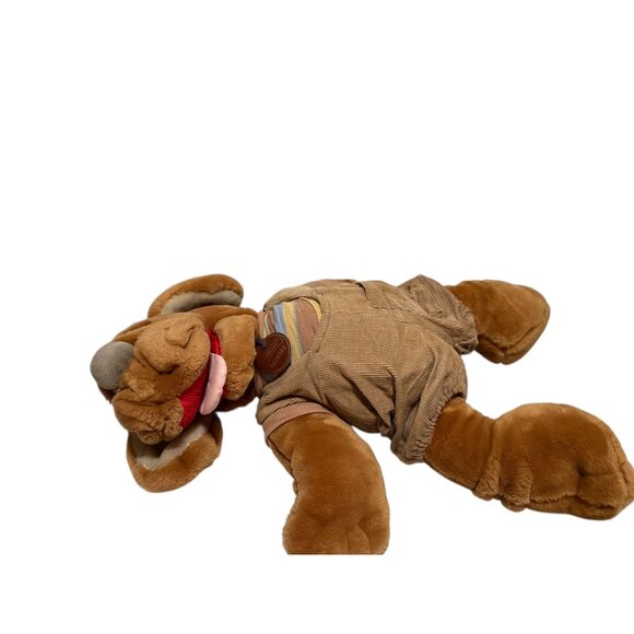 Ganz Wrinkles Plush Dog Hand Puppet Movable Mouth Corduroy Outfit Toy - Picture 9 of 10